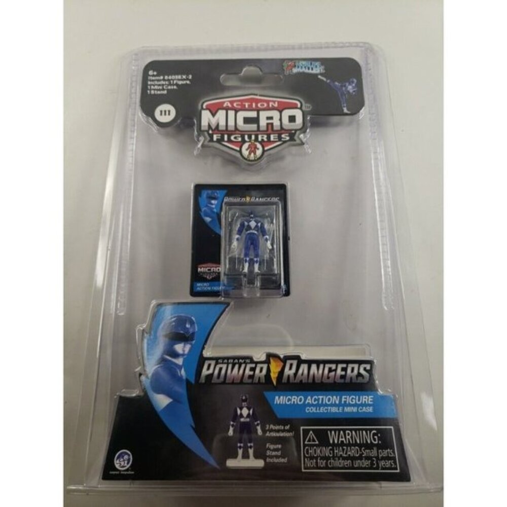 World's Smallest - Micro Action Figure - Saban's Power Rangers Blue Ranger - Picture 1 of 3